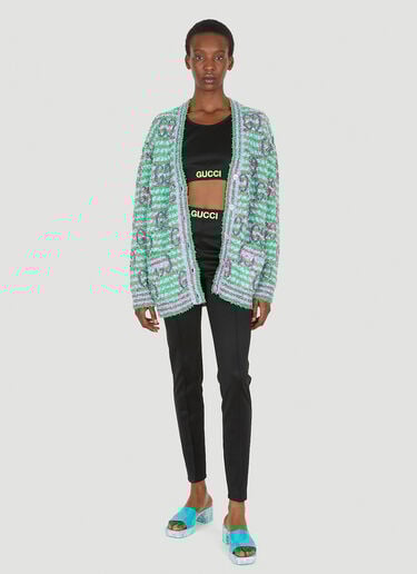 Logo Jacquard Crop Top Gucci Logo Jacquard Crop Top Black guc0250015