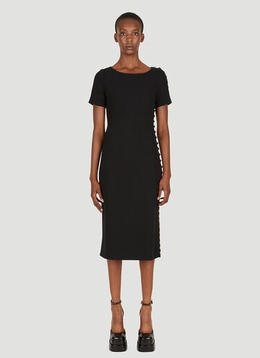 Multi Button Shift Dress Gucci Multi Button Shift Dress Black guc0250078