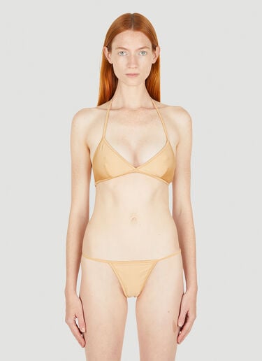Interlocking G String Bikini Gucci Interlocking G String Bikini Beige guc0250085