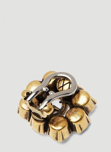 Embellished GG Marmont Clip-On Earrings Gucci Embellished GG Marmont Clip-On Earrings Gold guc0250235