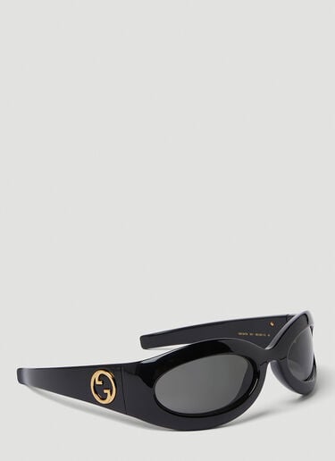 GG1247S Wrap Around Sunglasses Gucci GG1247S Wrap Around Sunglasses Black guc0250260