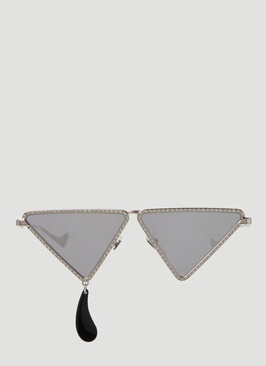 Studded Geometric Sunglasses Gucci Studded Geometric Sunglasses Silver guc0250263