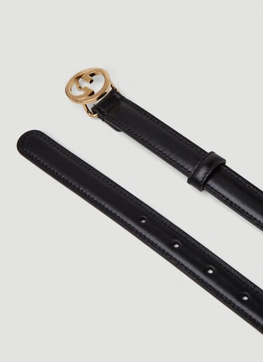 Interlocking G Belt Gucci Interlocking G Belt Black guc0251141