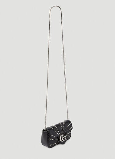 GG Marmont Super Mini Shoulder Bag Gucci GG Marmont Super Mini Shoulder Bag Black guc0251267