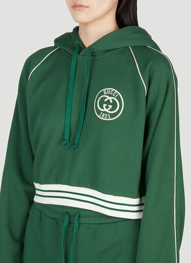 Interlocking G Tracksuit Hooded Sweatshirt Gucci Interlocking G Tracksuit Hooded Sweatshirt Green guc0253071