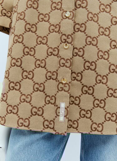 Maxi GG 帆布衬衫 Gucci Maxi GG 帆布衬衫 驼 guc0253079