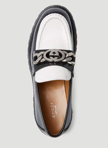 인터로킹 G 체인 로퍼 Gucci 인터로킹 G 체인 로퍼 화이트 guc0253098