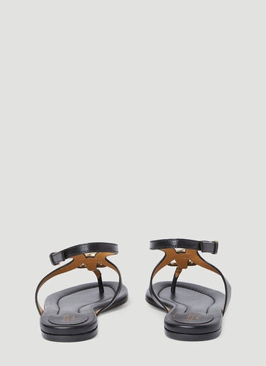 Double G Thong Leather Sandals Gucci Double G Thong Leather Sandals Black guc0253132