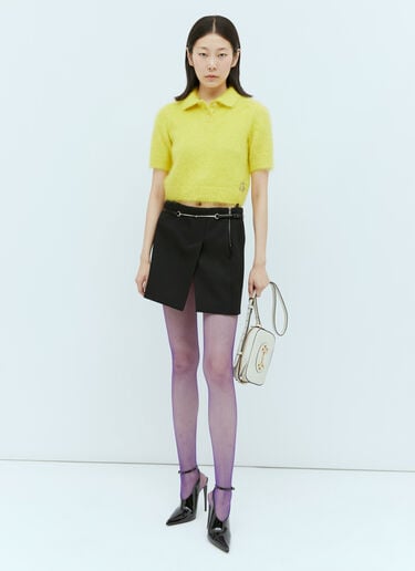 크리스털 장식 로고 폴로 탑 Gucci 크리스털 장식 로고 폴로 탑 옐로우 guc0254008