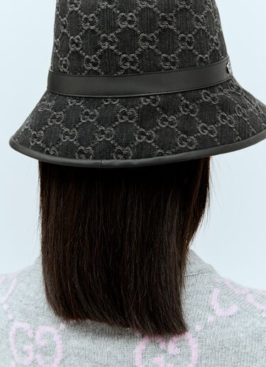 GG Denim Bucket Hat Gucci GG Denim Bucket Hat Black guc0255176