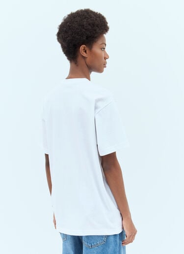 Logo Print T-Shirt Gucci Logo Print T-Shirt White guc0257007