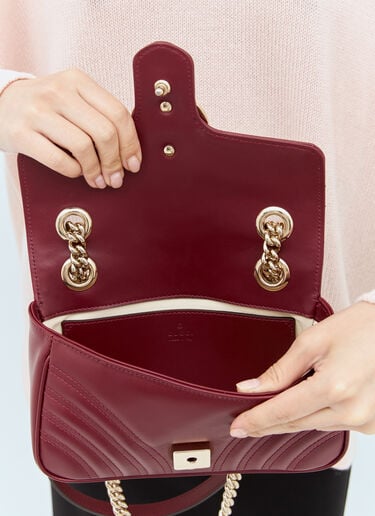 Gucci GG Marmont Mini Shoulder Bag Burgundy guc0257142