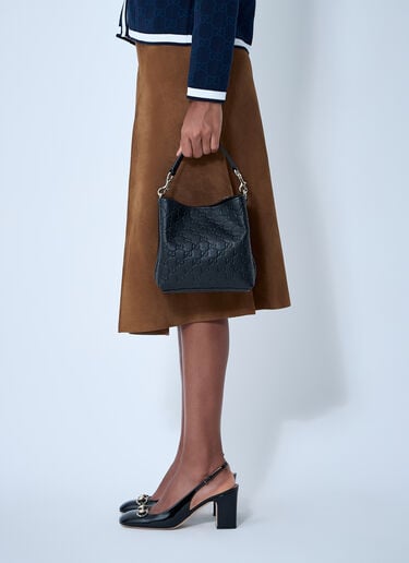 Small GG Emblem Bucket Bag Gucci Small GG Emblem Bucket Bag Black guc0261013
