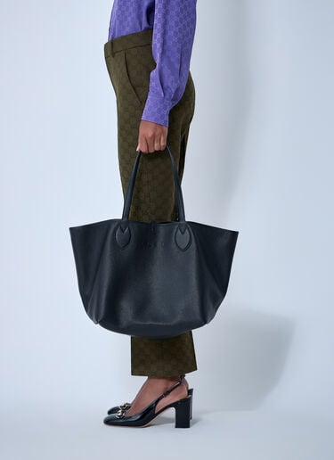 Totissima ラージ リバーシブルトートバッグ Gucci Totissima ラージ リバーシブルトートバッグ ブラック guc0261015