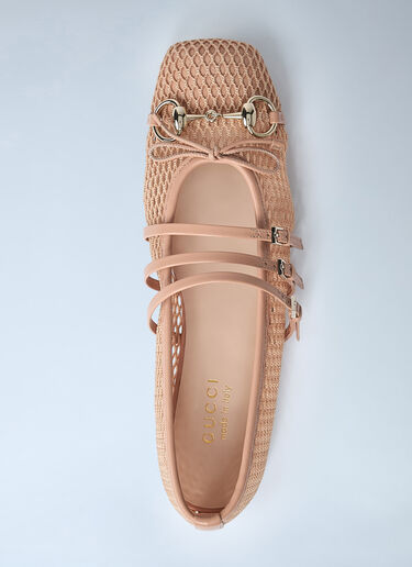 Horsebit Ballerina Flats Gucci Horsebit Ballerina Flats Pink guc0261057