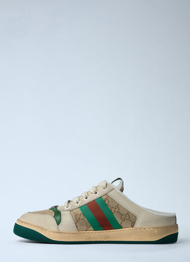 Screener Mule Sneakers Gucci Screener Mule Sneakers Beige guc0261058