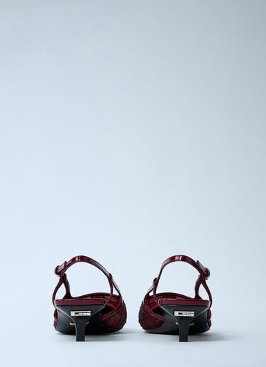 Gucci GG Crystal Slingback Pumps Red guc0261065