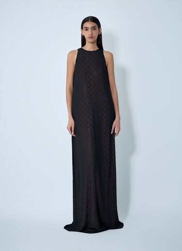 Gucci Silk Maxi Dress Black guc0261096