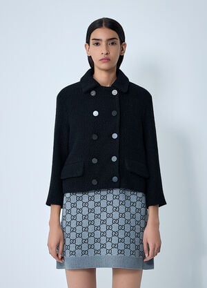 Gucci Wool-Blend Jacket Black guc0261121