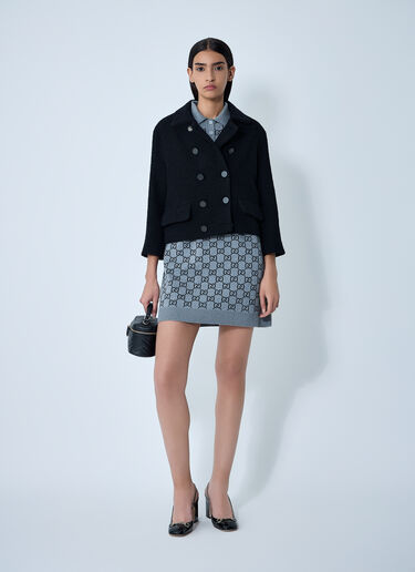 Gucci Wool-Blend Jacket Black guc0261121