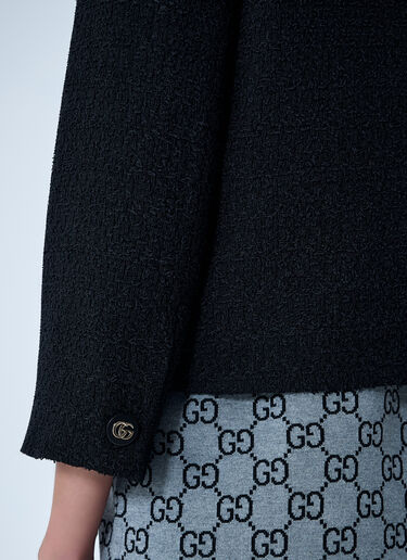 Gucci Wool-Blend Jacket Black guc0261121