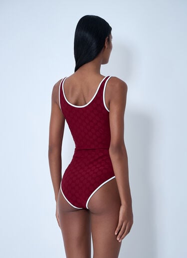 Logo Motif Swimsuit Gucci Logo Motif Swimsuit Red guc0261123