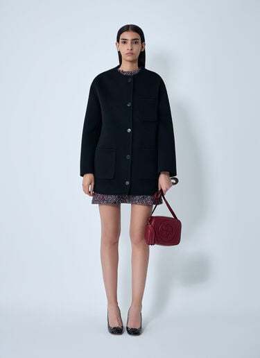 Wool Coat Gucci Wool Coat Black guc0261125