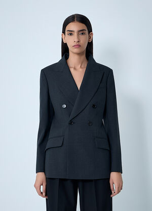 Gucci Double-Breasted Blazer Black guc0261127