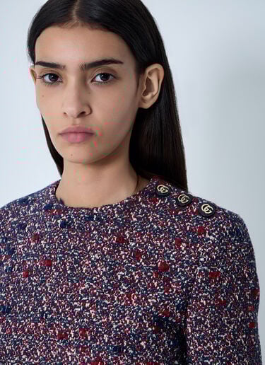 Boucle Dress Gucci Boucle Dress Blue guc0261131