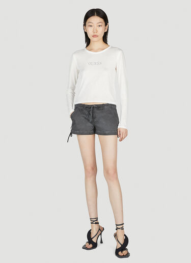 Washed Shorts Guess USA Washed Shorts Black gue0252003