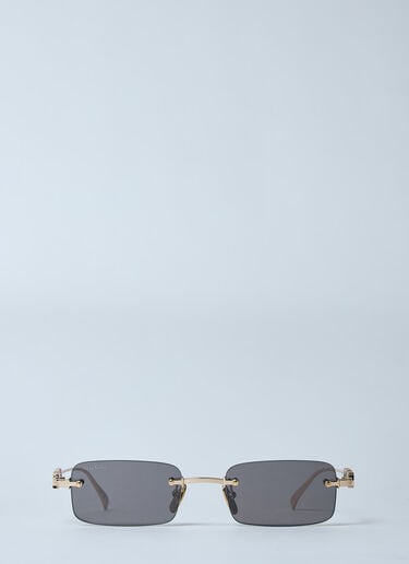 Rectangle Frame Sunglasses Gucci Rectangle Frame Sunglasses Gold gus0259072