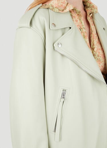xAcne Studios New Myrtle 皮夹克 Honey Fucking Dijon xAcne Studios New Myrtle 皮夹克 浅绿色 hdj0246002