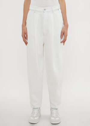 Hed Mayner Pleated Jeans White hdm0134005
