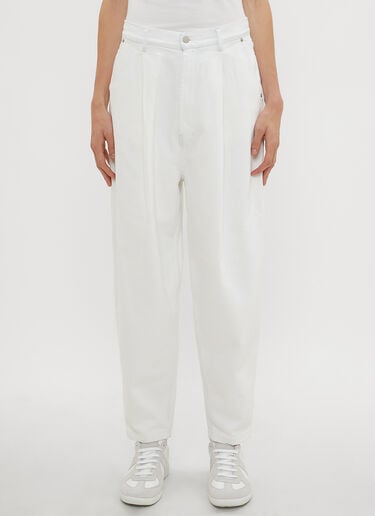 Pleated Jeans Hed Mayner Pleated Jeans White hdm0134005