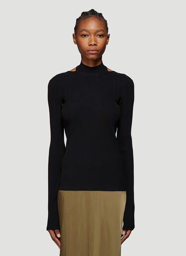 Open Back Sweater Helmut Lang Open Back Sweater Black hlm0237001