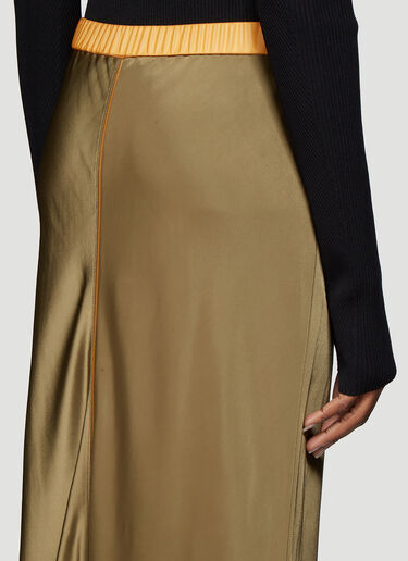 Satin Slip Skirt Helmut Lang Satin Slip Skirt Green hlm0237006