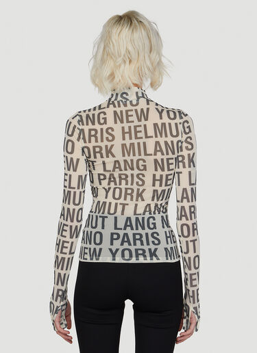 Destination Print Top Helmut Lang Destination Print Top White hlm0247004