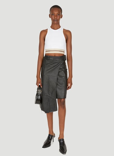 Helmut Lang 골지 탱크 탑 화이트 hlm0249007