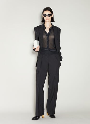 Sheer Rib Shirt Helmut Lang Sheer Rib Shirt Black hlm0253001