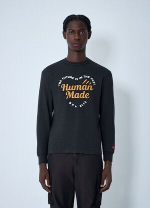 HUMAN MADE Logo Motif Sweatshirt Black hmd0161004