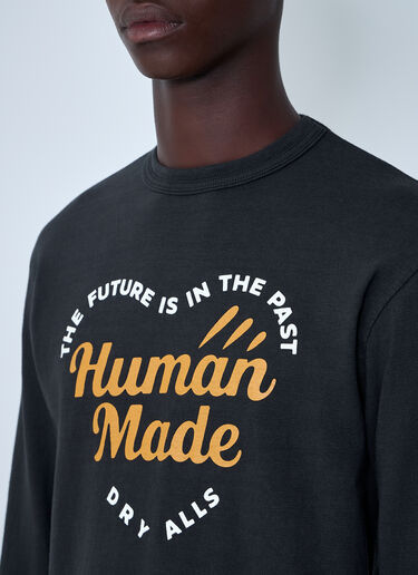 HUMAN MADE Logo Motif Sweatshirt Black hmd0161004