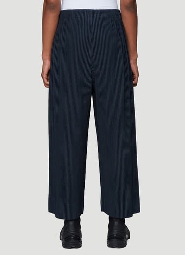 Pleated Wide-Leg Pants Homme Plisse Issey Miyake Pleated Wide-Leg Pants Navy hmp0138014