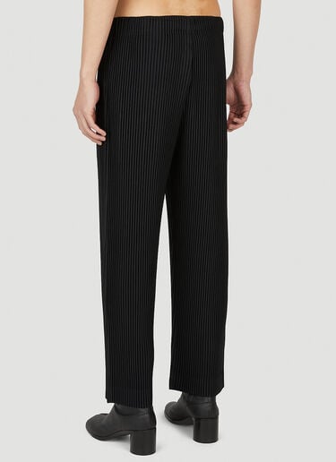 Homme Plissé Issey Miyake 루스 핏 스트레이트 팬츠 블랙 hmp0152008