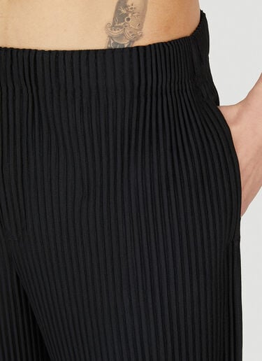 Loose Fit Straight Pants Homme Plissé Issey Miyake Loose Fit Straight Pants Black hmp0152008