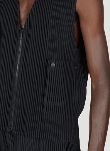 플리츠 집업 베스트 Homme Plissé Issey Miyake 플리츠 집업 베스트 블랙 hmp0153010