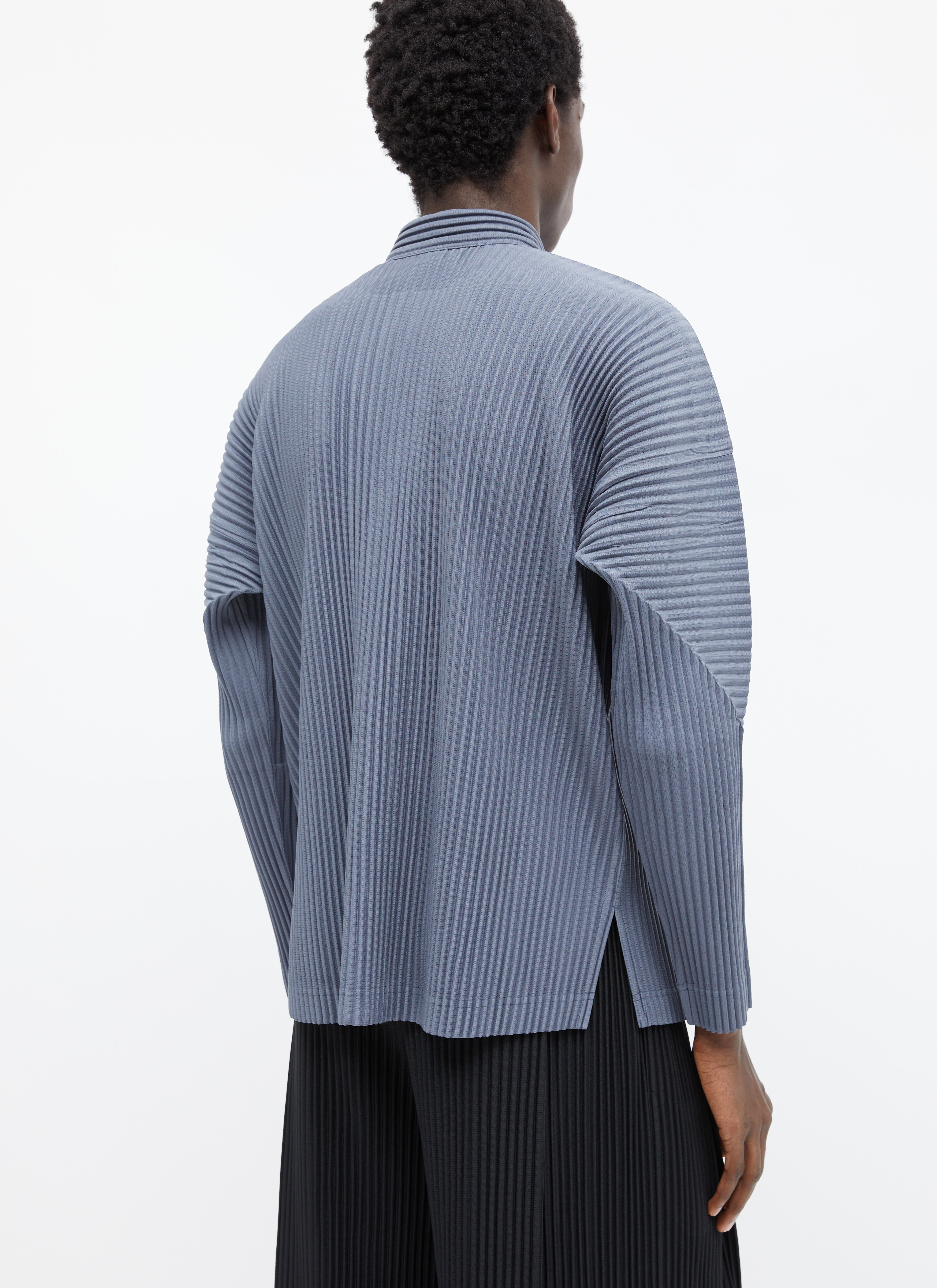 Homme Plissé Issey Miyake Men's' MC October Shirt in Grey