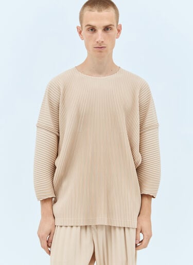 Homme Plissé Issey Miyake April 褶皱上衣  米色 hmp0157001