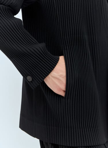 单排扣褶裥休闲外套 Homme Plissé Issey Miyake 单排扣褶裥休闲外套 黑色 hmp0157020