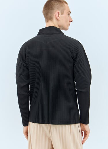 褶裥拉链开衫 Homme Plissé Issey Miyake 褶裥拉链开衫 黑色 hmp0157022