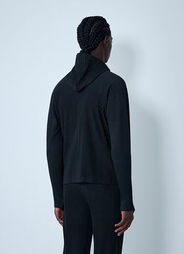 Hooded Pleated Jacket Homme Plissé Issey Miyake Hooded Pleated Jacket Black hmp0162004